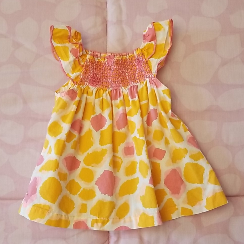 Carter's Baby Girl Orange & Pink A-Line Tank Top